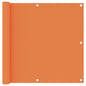 vidaXL Écran de balcon Orange 90x500 cm Tissu Oxford