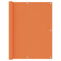 vidaXL Écran de balcon Orange 120x600 cm Tissu Oxford