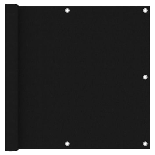 vidaXL Écran de balcon Noir 90x300 cm Tissu Oxford