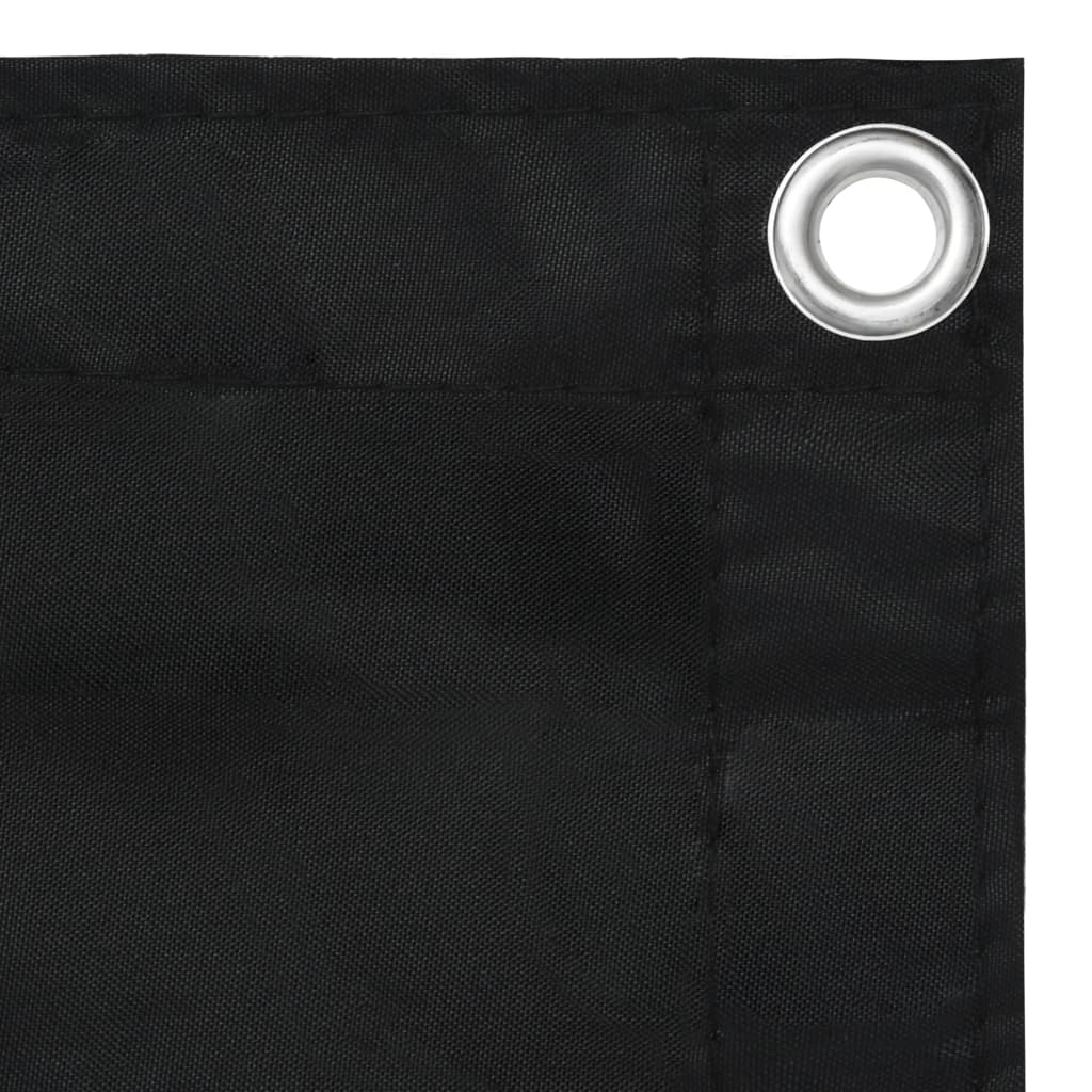 vidaXL Écran de balcon Noir 90x300 cm Tissu Oxford