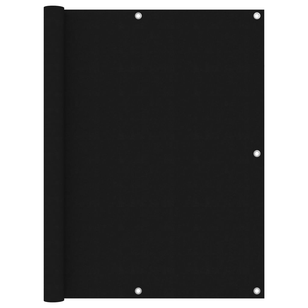 vidaXL Écran de balcon Noir 120x300 cm Tissu Oxford