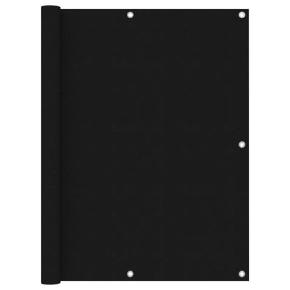 vidaXL Écran de balcon Noir 120x300 cm Tissu Oxford