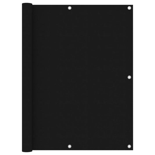 vidaXL Écran de balcon Noir 120x400 cm Tissu Oxford