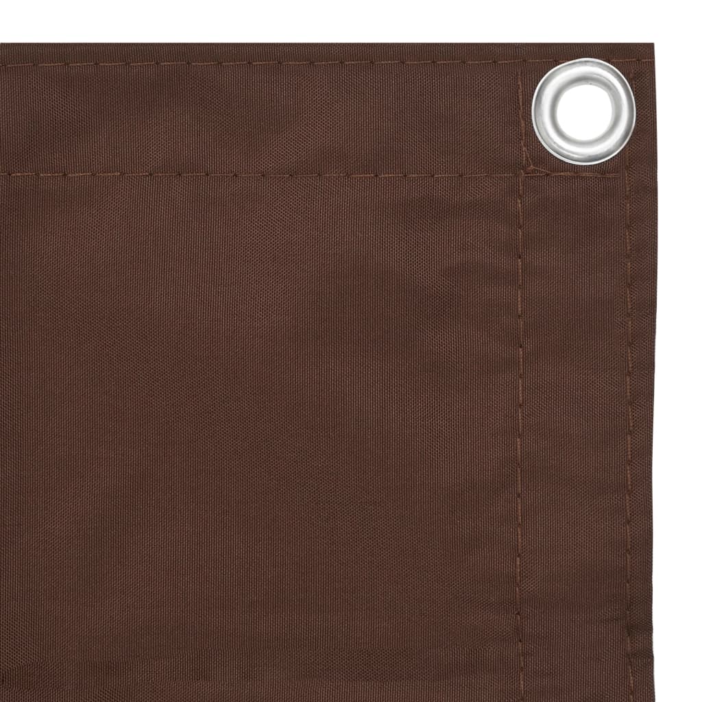 vidaXL Écran de balcon Marron 75x300 cm Tissu Oxford
