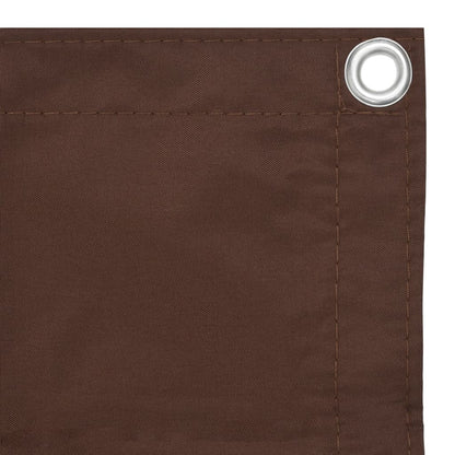 vidaXL Écran de balcon Marron 75x500 cm Tissu Oxford