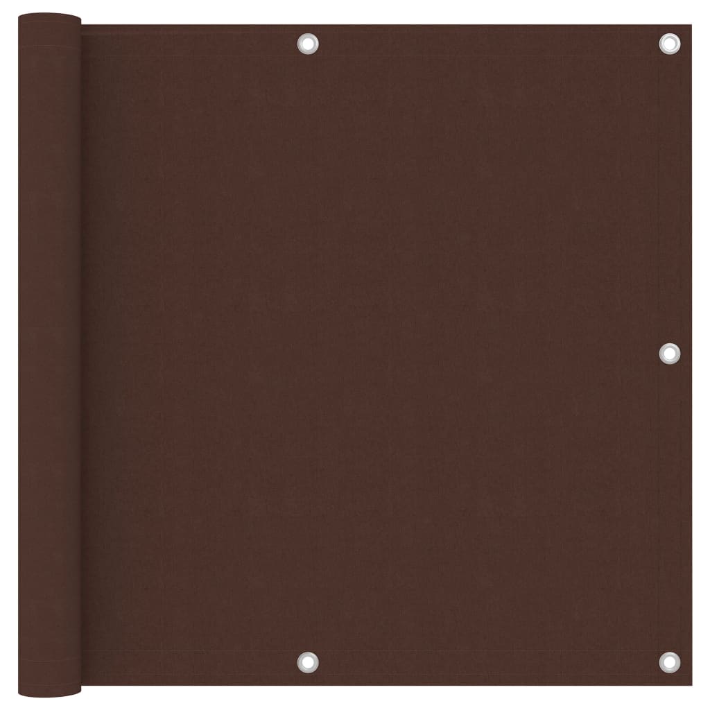 vidaXL Écran de balcon Marron 90x300 cm Tissu Oxford