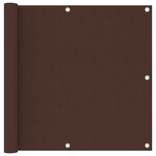vidaXL Écran de balcon Marron 90x300 cm Tissu Oxford
