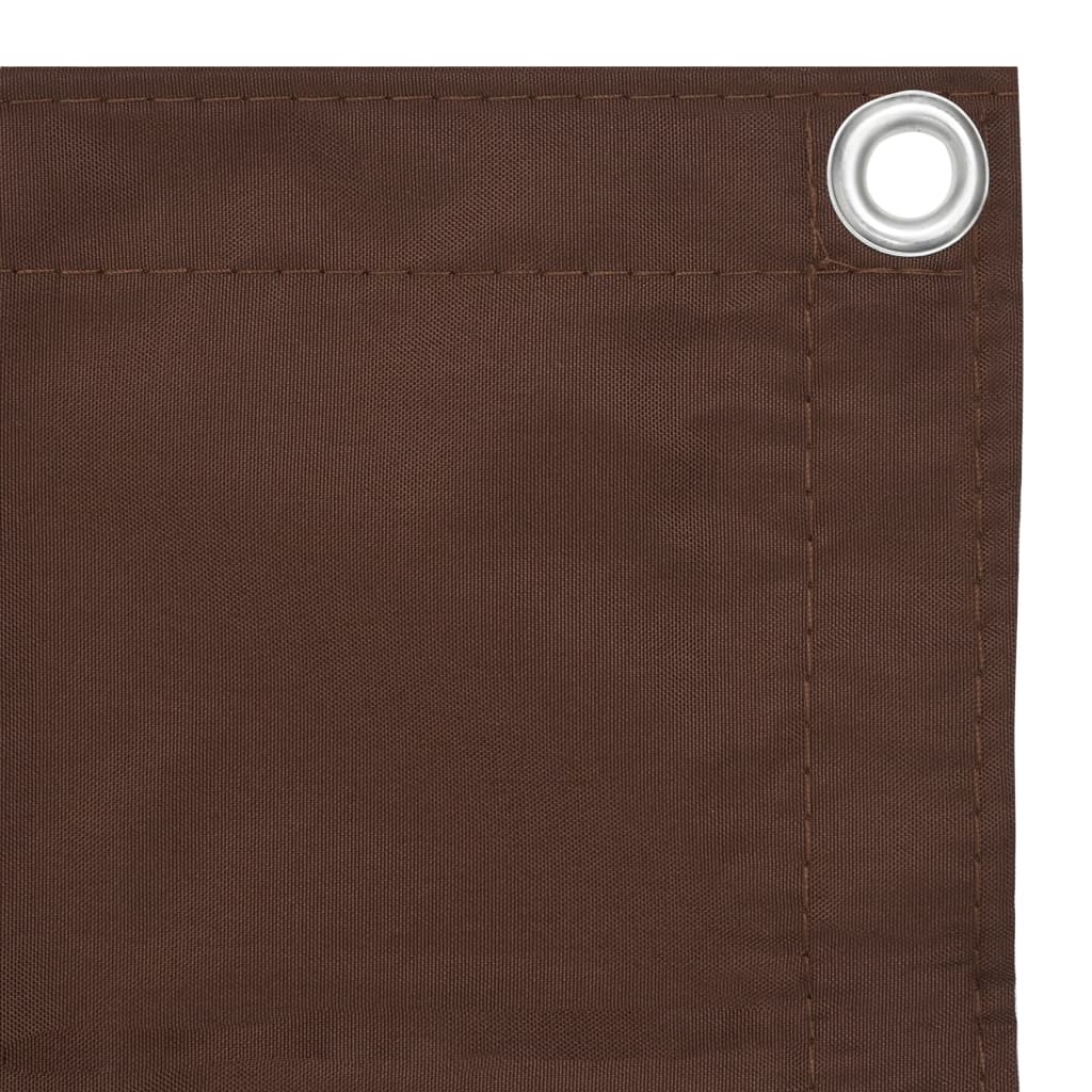 vidaXL Écran de balcon Marron 90x300 cm Tissu Oxford