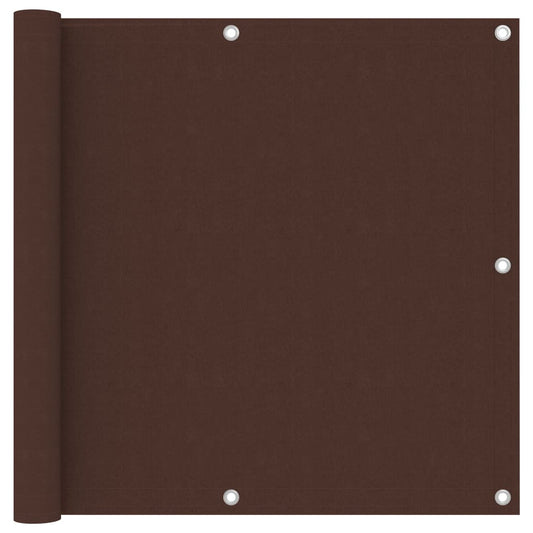 vidaXL Écran de balcon Marron 90x500 cm Tissu Oxford