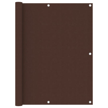 vidaXL Écran de balcon Marron 120x400 cm Tissu Oxford