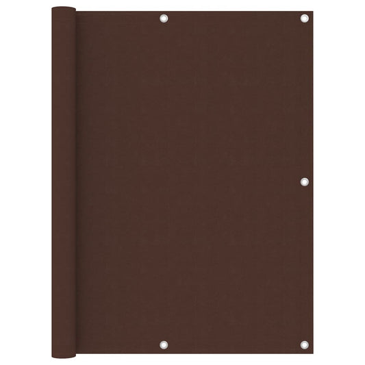 vidaXL Écran de balcon Marron 120x400 cm Tissu Oxford
