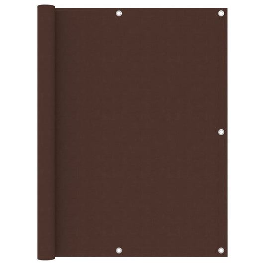 vidaXL Écran de balcon Marron 120x600 cm Tissu Oxford