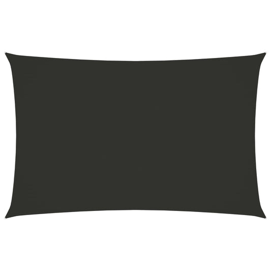 vidaXL Voile de parasol tissu oxford rectangulaire 2,5x5 m anthracite