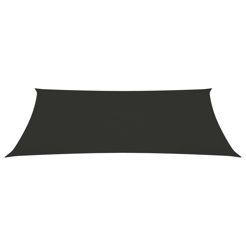vidaXL Voile de parasol tissu oxford rectangulaire 2,5x5 m anthracite