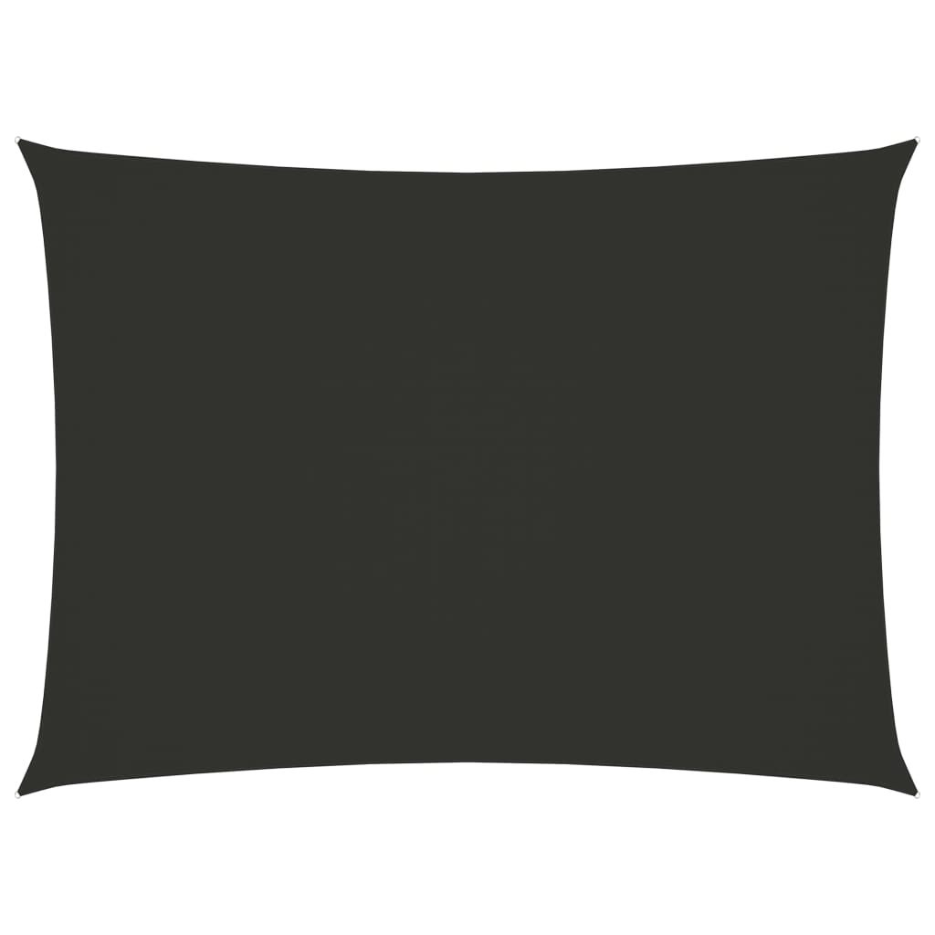 vidaXL Voile de parasol tissu oxford rectangulaire 3x5 m anthracite