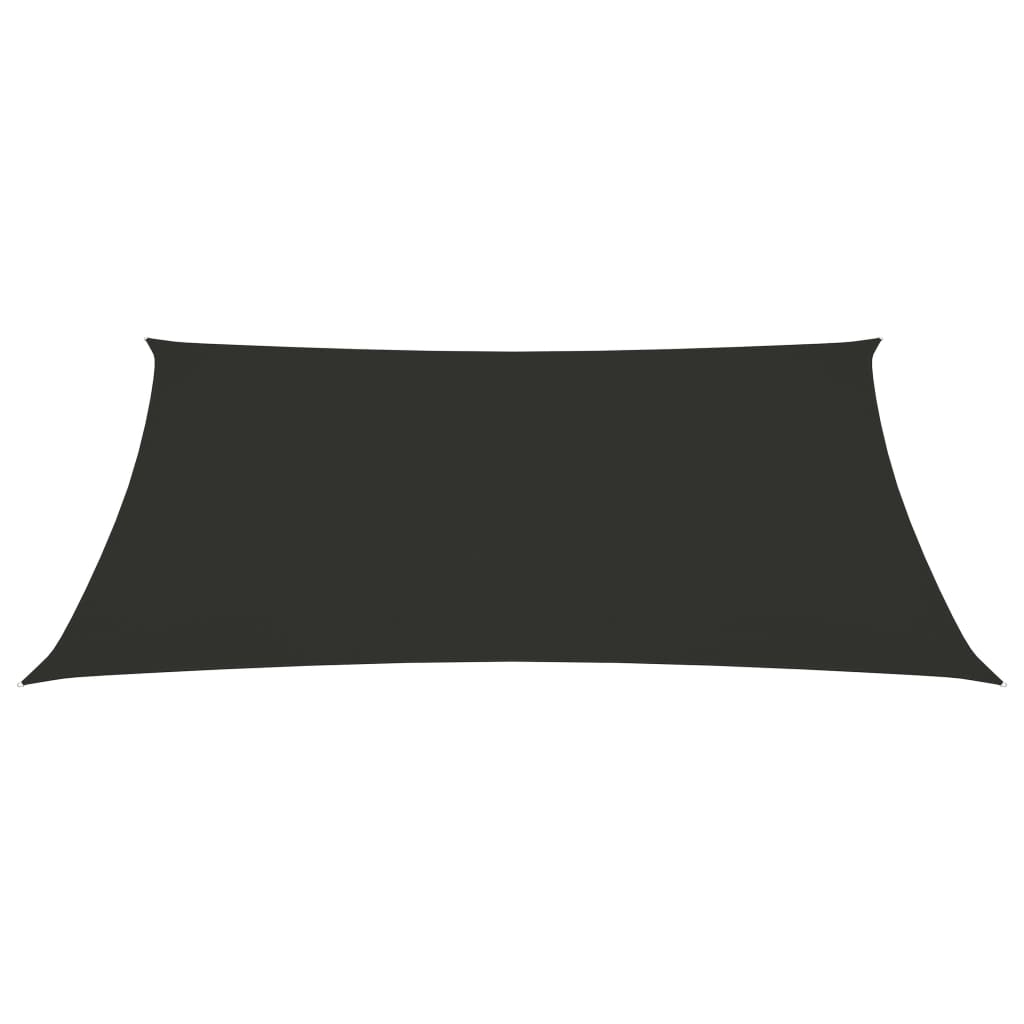 vidaXL Voile de parasol tissu oxford rectangulaire 3x5 m anthracite