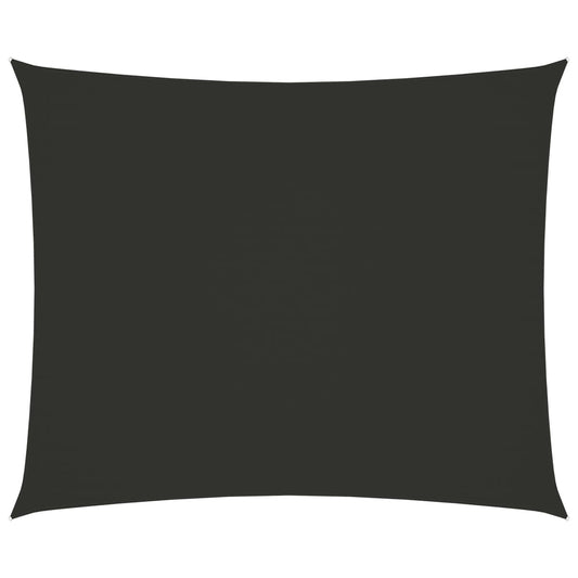 vidaXL Voile de parasol tissu oxford rectangulaire 6x7 m anthracite
