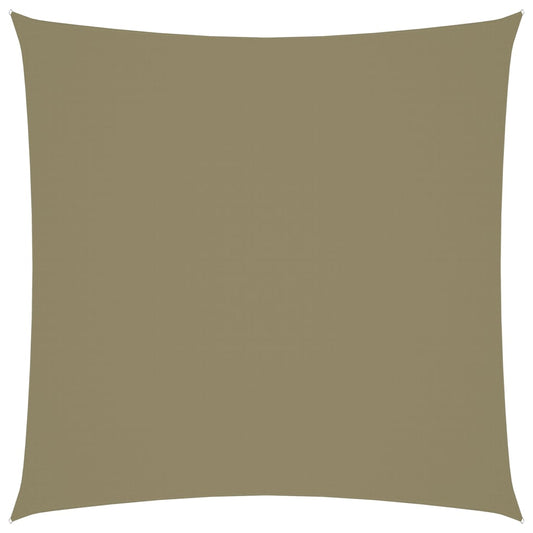vidaXL Voile de parasol tissu oxford carré 4x4 m beige
