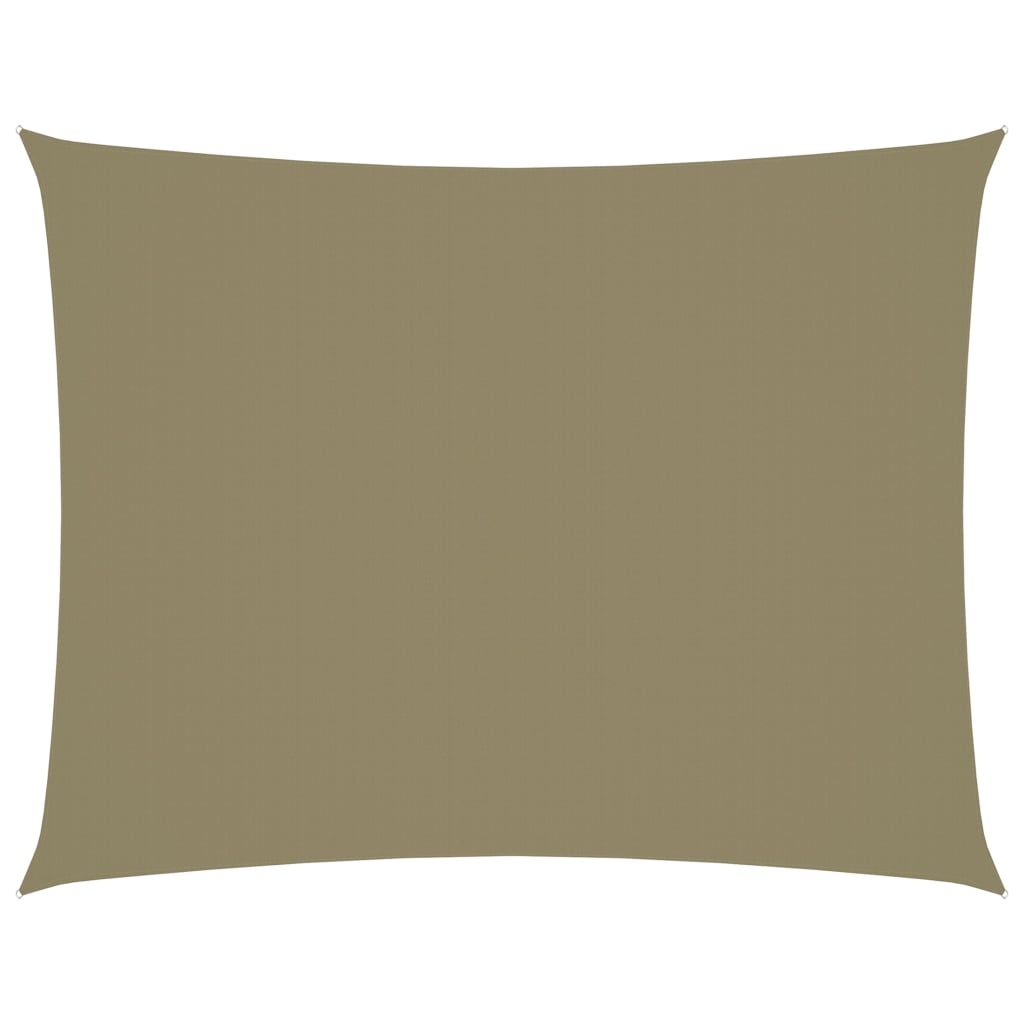 vidaXL Voile de parasol tissu oxford rectangulaire 2,5x3,5 m beige