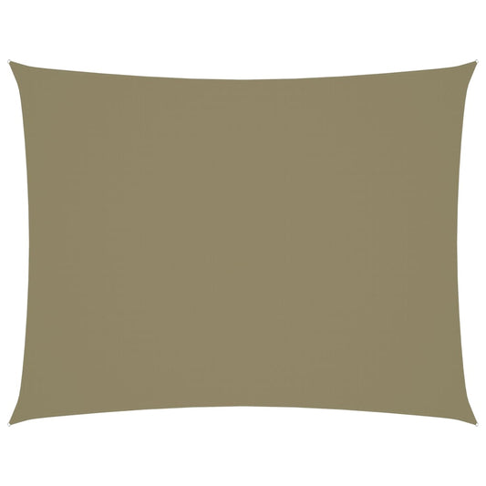 vidaXL Voile de parasol tissu oxford rectangulaire 2,5x3,5 m beige