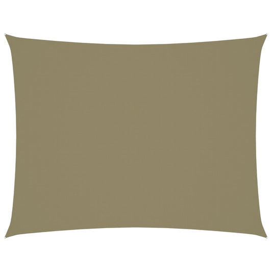 vidaXL Voile de parasol tissu oxford rectangulaire 2,5x4 m beige