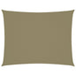 vidaXL Voile de parasol tissu oxford rectangulaire 2,5x4 m beige
