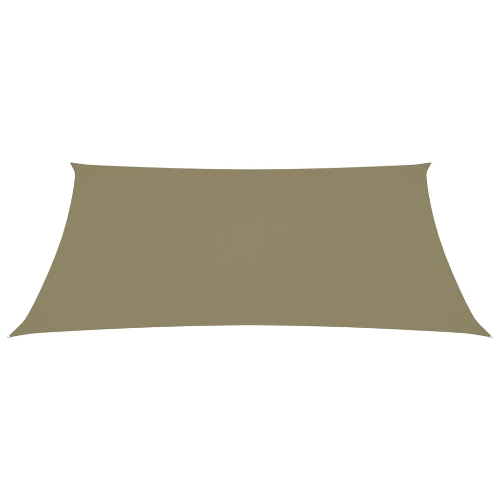 vidaXL Voile de parasol tissu oxford rectangulaire 2,5x4 m beige