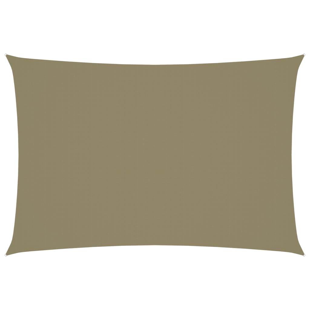 vidaXL Voile de parasol tissu oxford rectangulaire 2,5x4,5 m beige