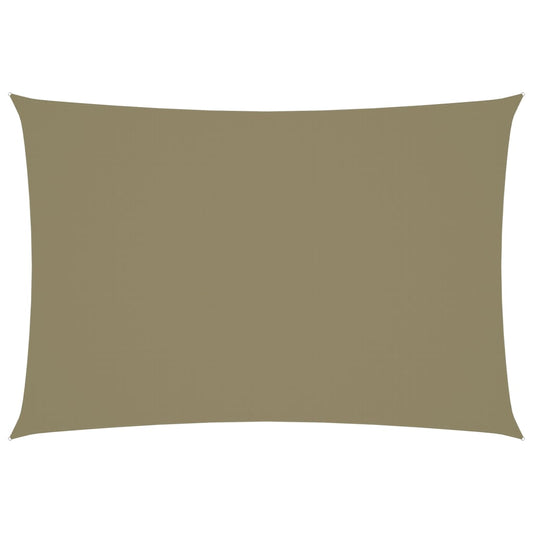 vidaXL Voile de parasol tissu oxford rectangulaire 2,5x4,5 m beige