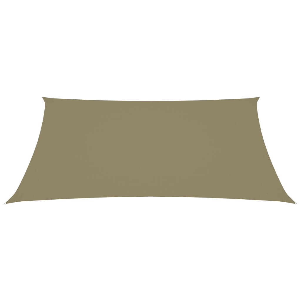 vidaXL Voile de parasol tissu oxford rectangulaire 2,5x4,5 m beige