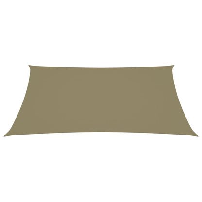 vidaXL Voile de parasol tissu oxford rectangulaire 2,5x4,5 m beige