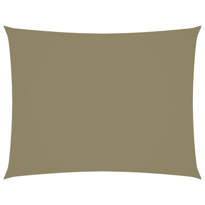 vidaXL Voile de parasol tissu oxford rectangulaire 3x4,5 m beige