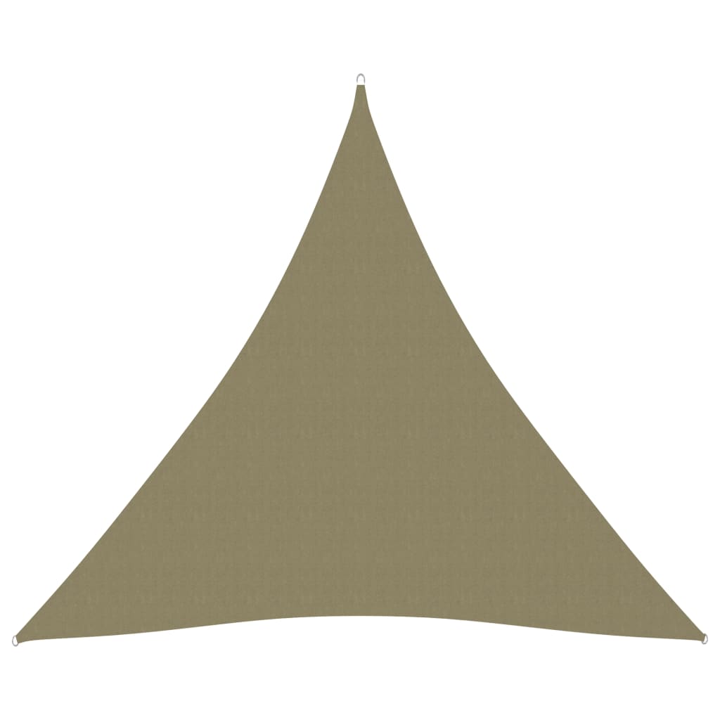 vidaXL Voile de parasol tissu oxford triangulaire 4,5x4,5x4,5 m beige