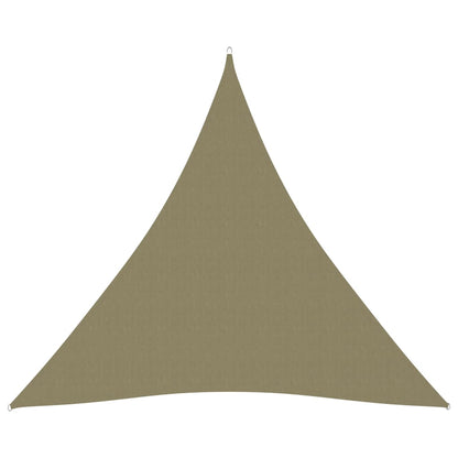 vidaXL Voile de parasol tissu oxford triangulaire 4,5x4,5x4,5 m beige