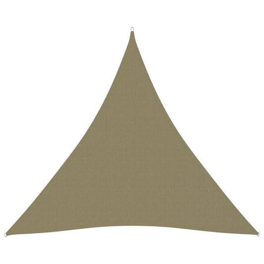 vidaXL Voile de parasol tissu oxford triangulaire 4,5x4,5x4,5 m beige