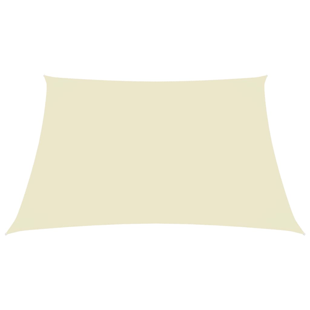 vidaXL Voile de parasol tissu oxford rectangulaire 2,5x3 m crème