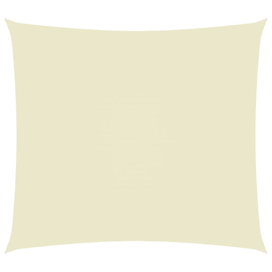 vidaXL Voile de parasol tissu oxford rectangulaire 3x4 m crème
