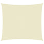 vidaXL Voile de parasol tissu oxford rectangulaire 3x4 m crème