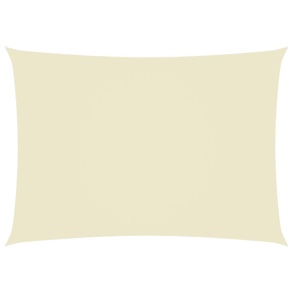 vidaXL Voile de parasol tissu oxford rectangulaire 3x5 m crème