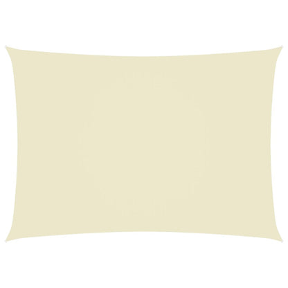 vidaXL Voile de parasol tissu oxford rectangulaire 3x5 m crème