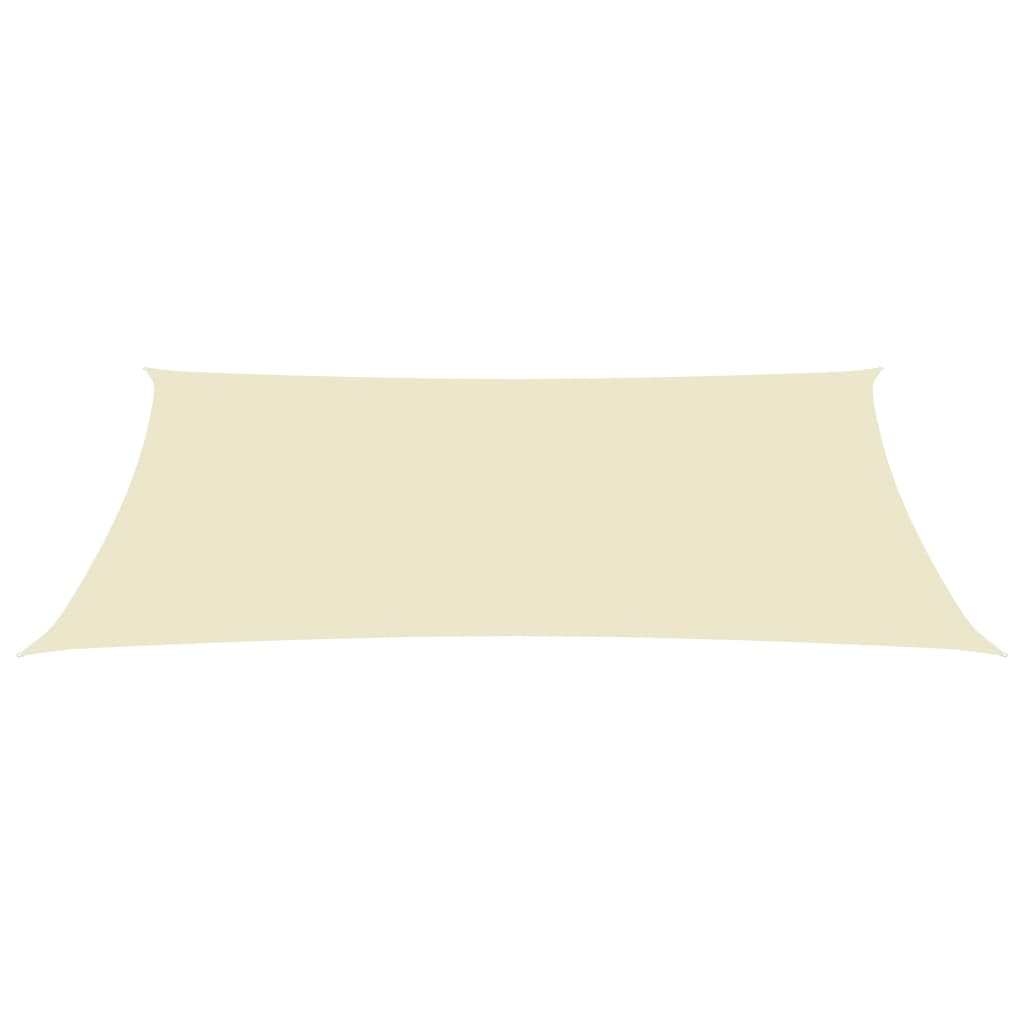 vidaXL Voile de parasol tissu oxford rectangulaire 3x6 m crème