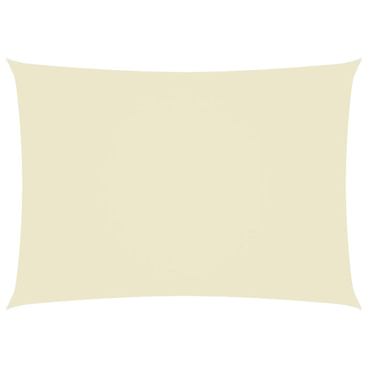 vidaXL Voile de parasol tissu oxford rectangulaire 3,5x5 m crème
