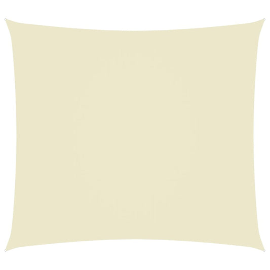 vidaXL Voile de parasol tissu oxford rectangulaire 4x5 m crème