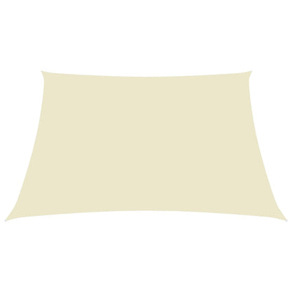 vidaXL Voile de parasol tissu oxford rectangulaire 4x5 m crème
