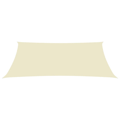 vidaXL Voile de parasol tissu oxford rectangulaire 5x7 m crème