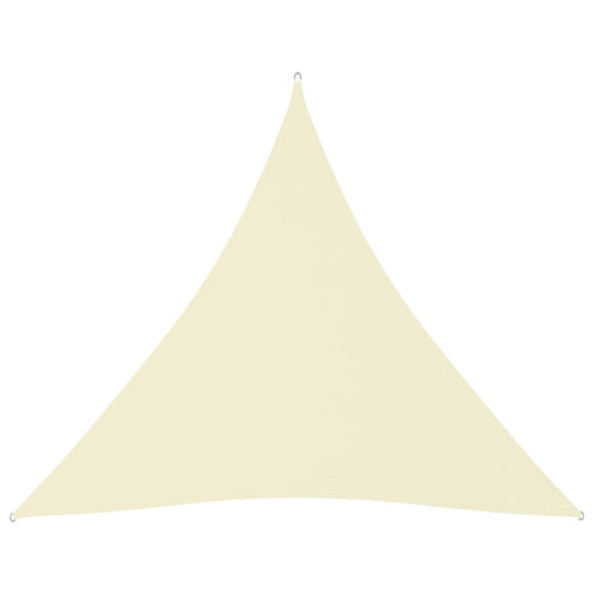 vidaXL Voile de parasol tissu oxford triangulaire 4,5x4,5x4,5 m crème
