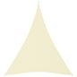 vidaXL Voile de parasol tissu oxford triangulaire 5x6x6 m crème