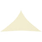 vidaXL Voile de parasol tissu oxford triangulaire 5x5x6 m crème