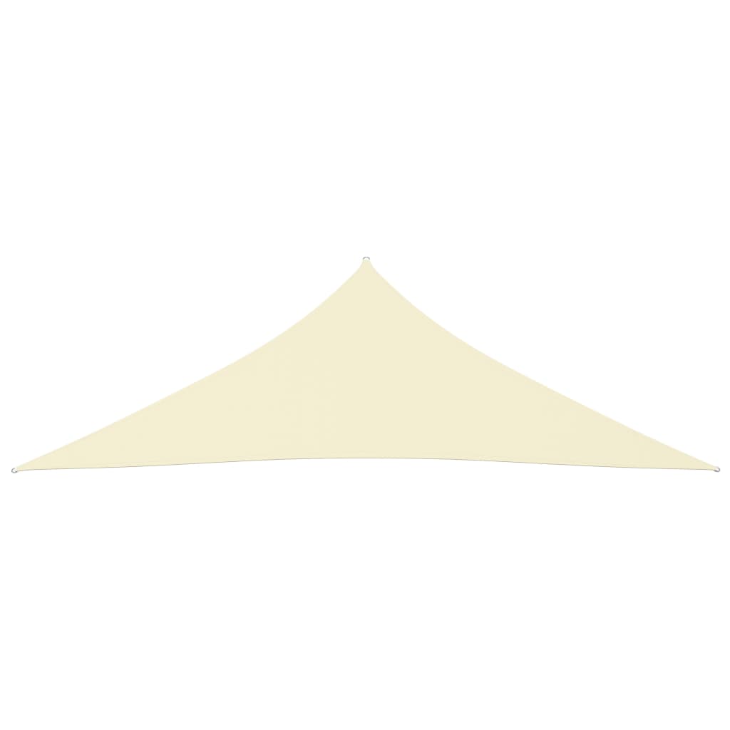 vidaXL Voile de parasol tissu oxford triangulaire 5x5x6 m crème