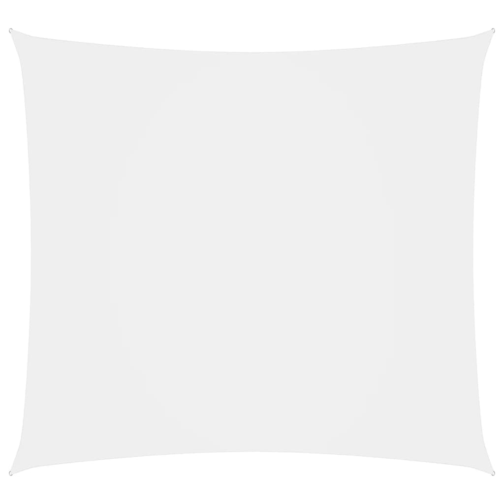vidaXL Voile de parasol Tissu Oxford carré 6x6 m Blanc